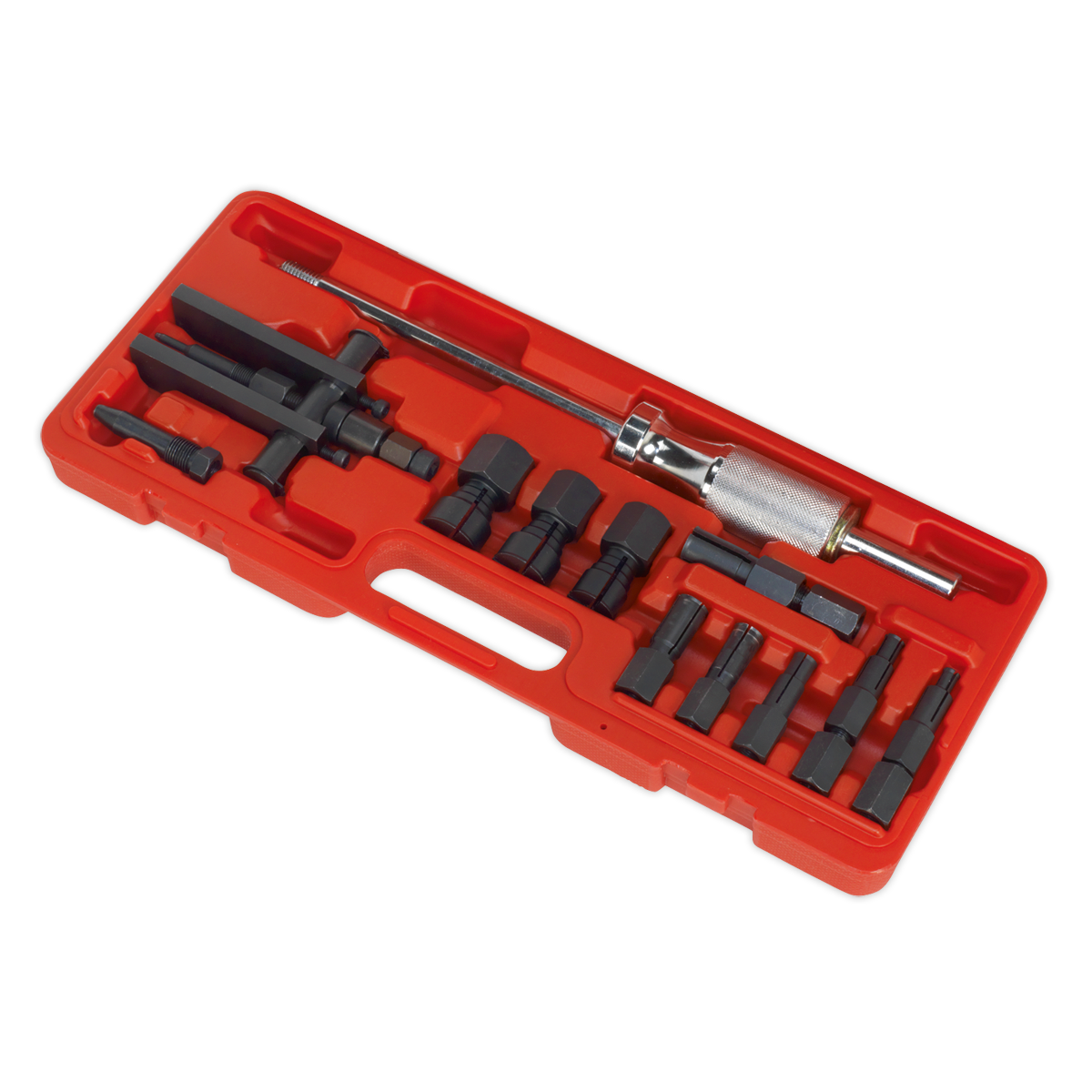 Sealey Blind Bearing Puller Set With Medium Stroke 1.5kg Slide Hammer 12pc AK716