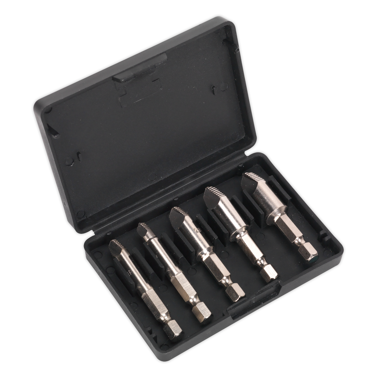 Sealey HSS Screw & Drill Bit Extractor Set Supplied In Storage Case 5pc AK7228