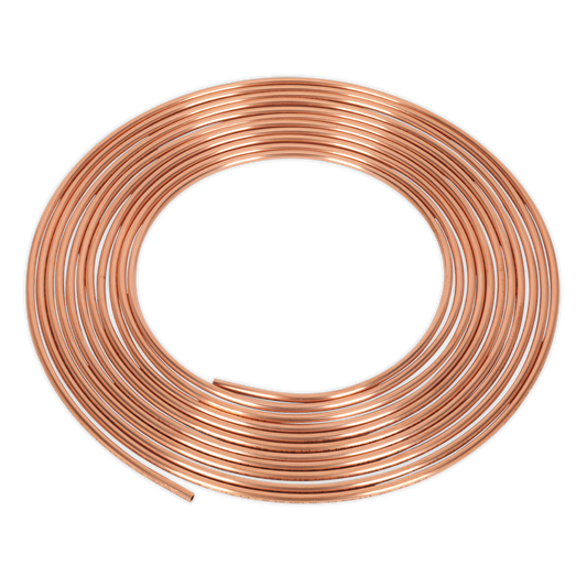 Sealey Brake Pipe Copper Tubing 20 Gauge 3/16" x 25FT 215 Bar 3120 PSI CBP001
