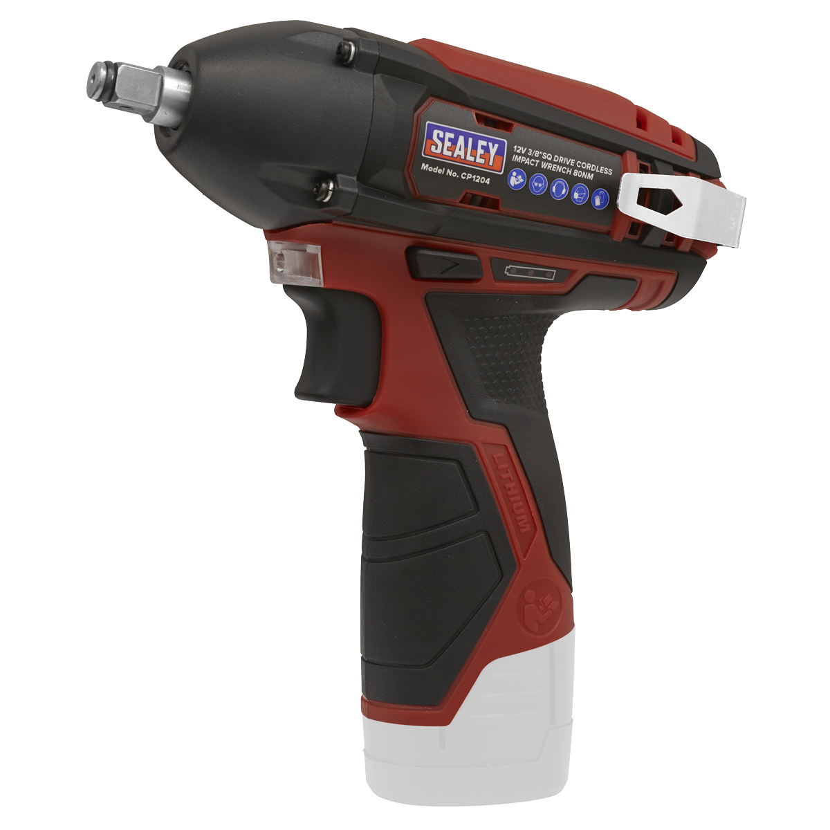 Sealey Cordless Impact Wrench 12V 3/8" Square Drive 80Nm - Body Only CP1204