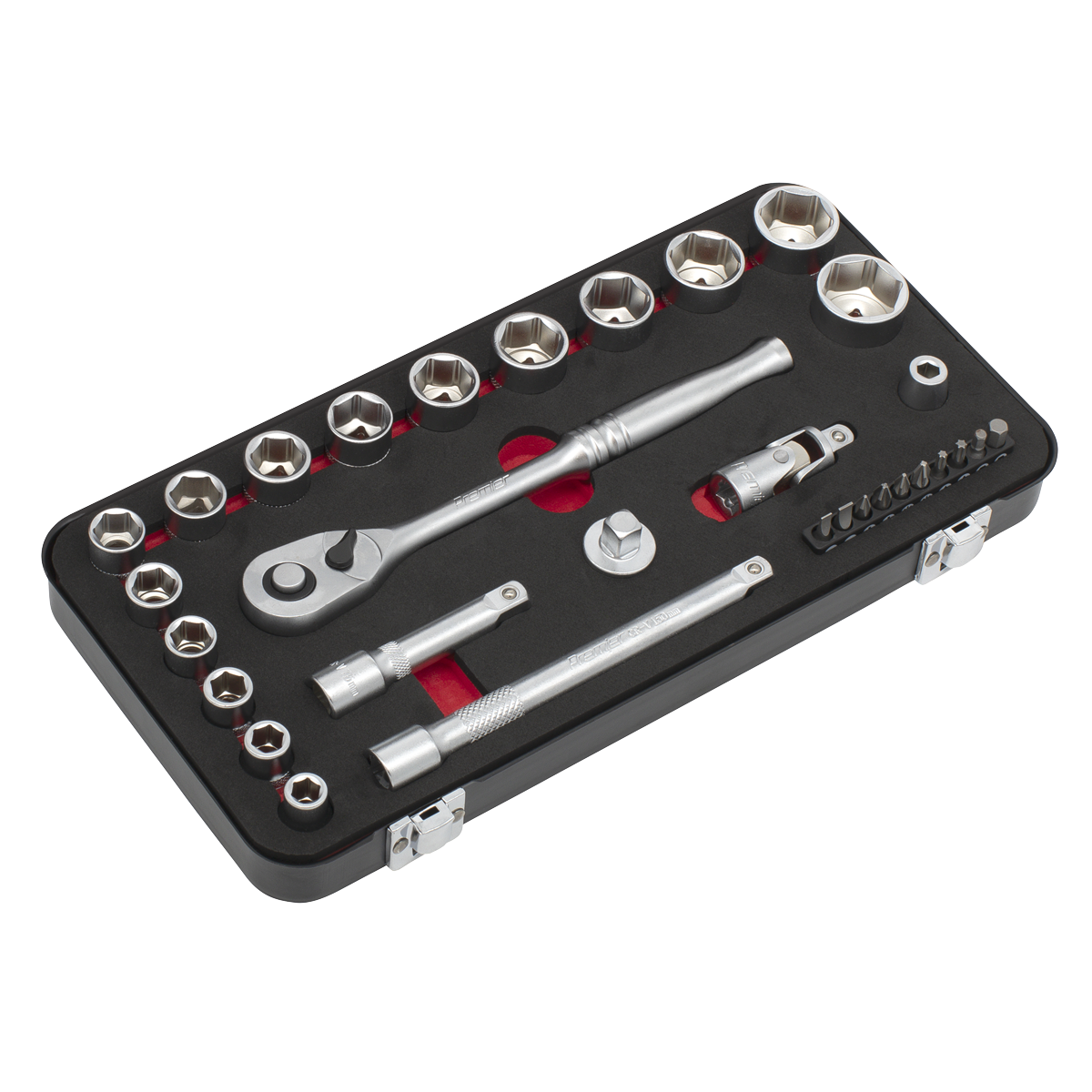 Premier Platinum Socket Set 3/8" Square Drive 31 Pieces Chrome Vanadium Steel