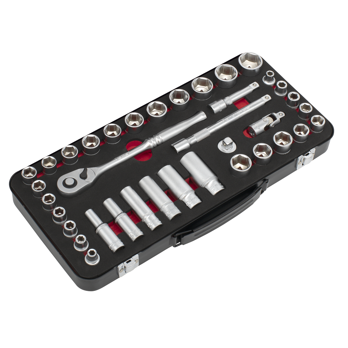Premier Platinum Socket Set 3/8" Square Drive 37 Pieces Metric/Imperial + Case
