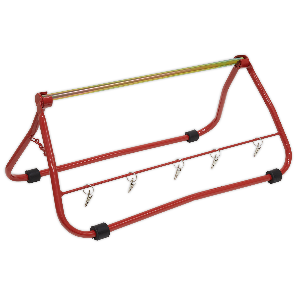 Sealey Cable Carrier Stand Multi Reel Dispenser 45kg Capacity 5 Clips CC01