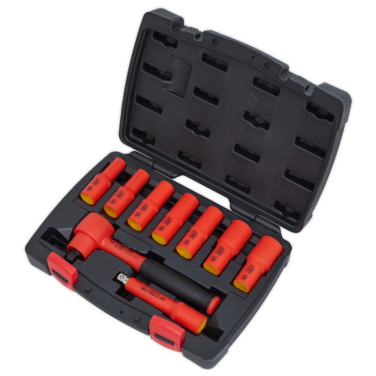 Sealey VDE Insulated 9 Piece Socket Set Hardened Chrome Vanadium Steel AK7942