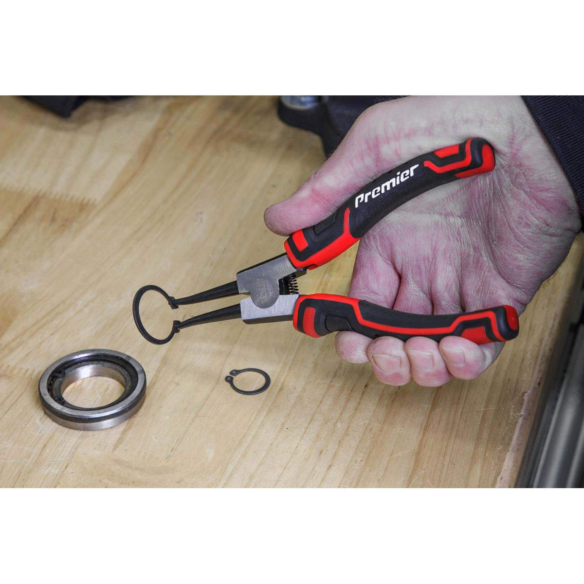 Sealey 180mm Circlip Pliers Set 4 Pcs Chrome Vanadium Steel Professional AK8457