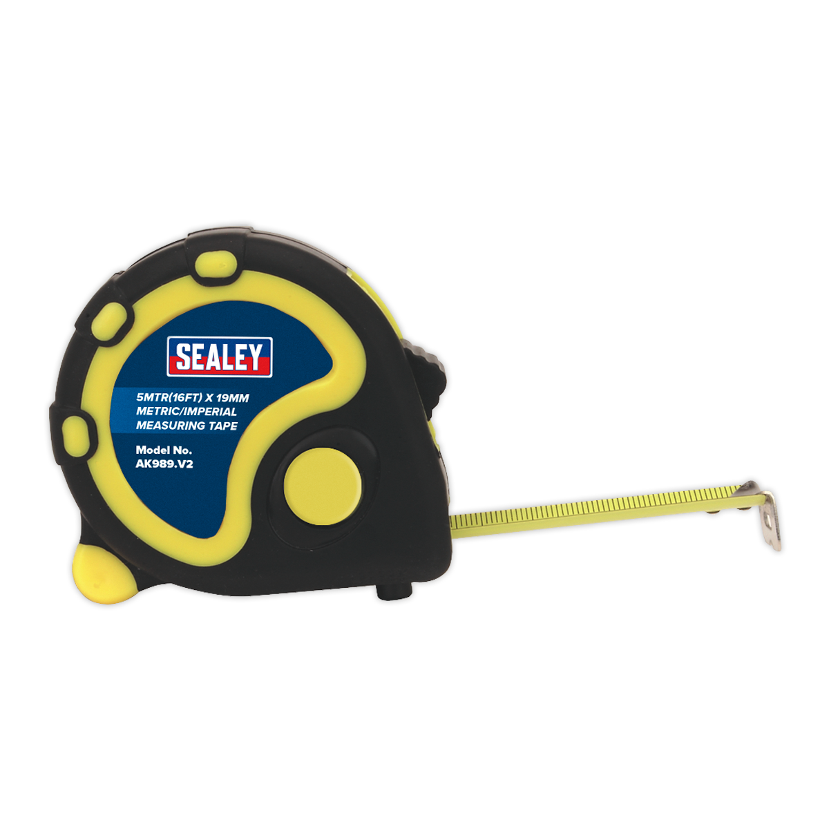 Sealey Rubber Measuring Tape 5mtr(16ft) x 19mm Metric/Imperial Box of 12 AK98912