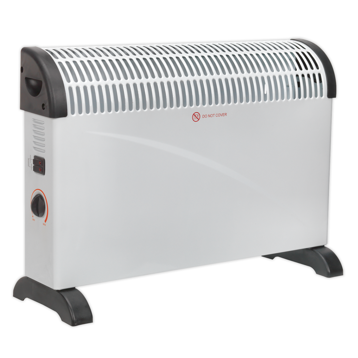 Sealey 2000W Convector Heater With Thermostat & 3-Pin Plug White CD2005