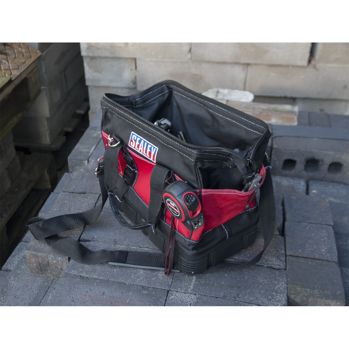 Sealey Heavy Duty Rubber Bottom Tool Storage Bag 305mm With Carry Strap AP509