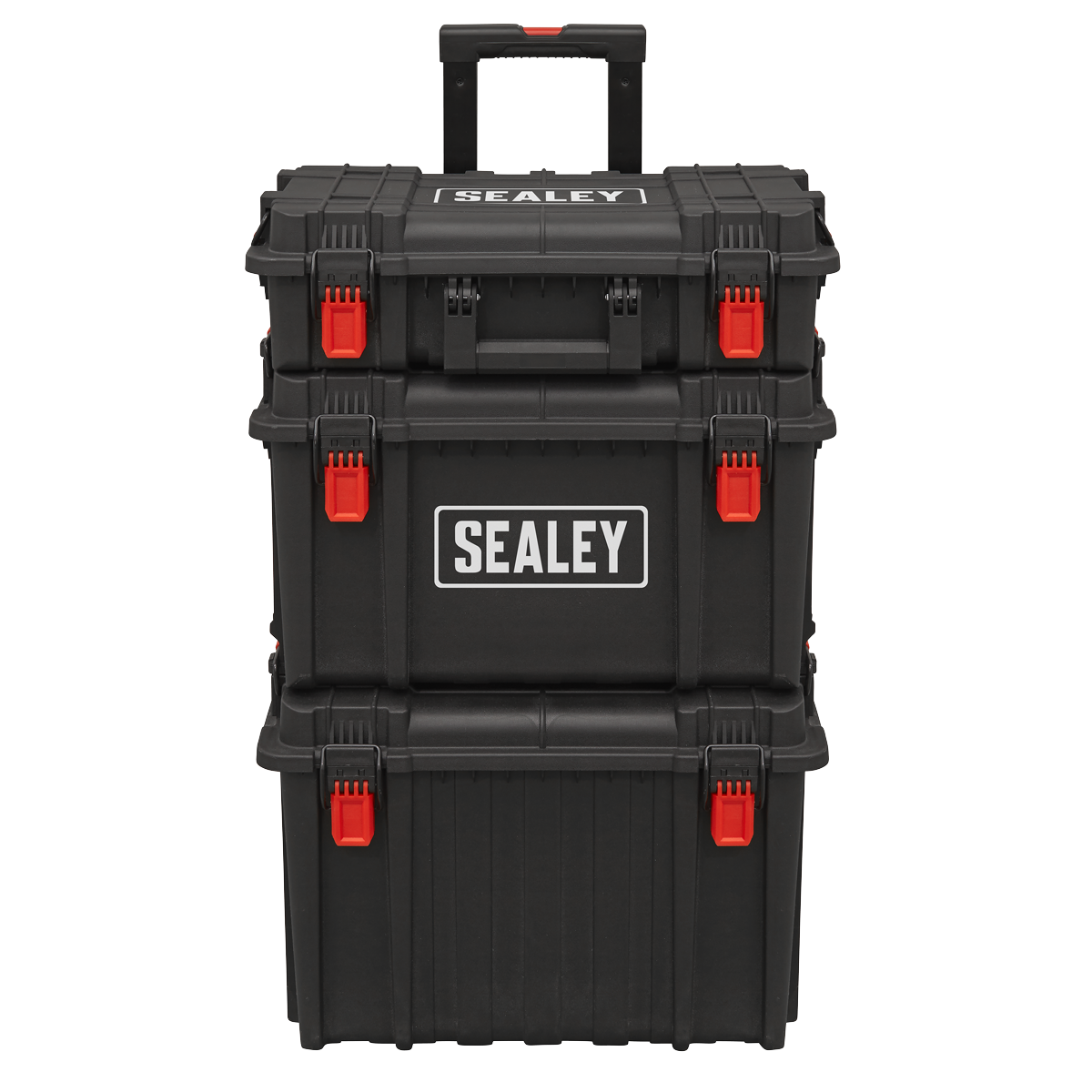 Sealey Mobile Storage System Set 3 Pieces Heavy-Duty Shockproof Plastic AP890