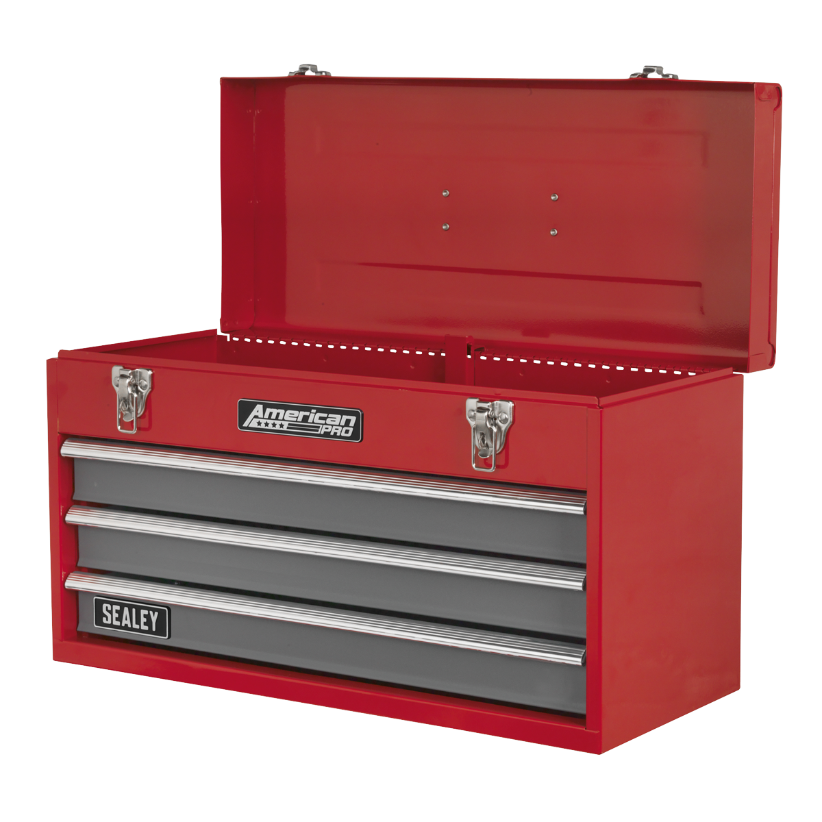 Sealey Topchest 3 Drawers Portable With Ball Bearing Runners - Red/Grey AP9243BB