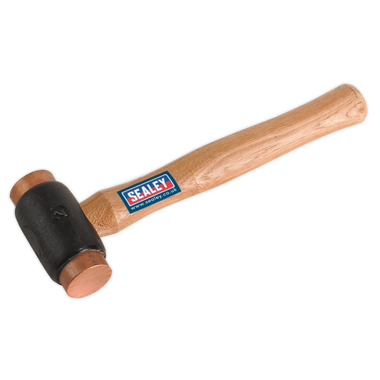 Sealey 2.75lb Copper Faced Hammer Hickory Shaft Professional Use 1.2kg CFH03