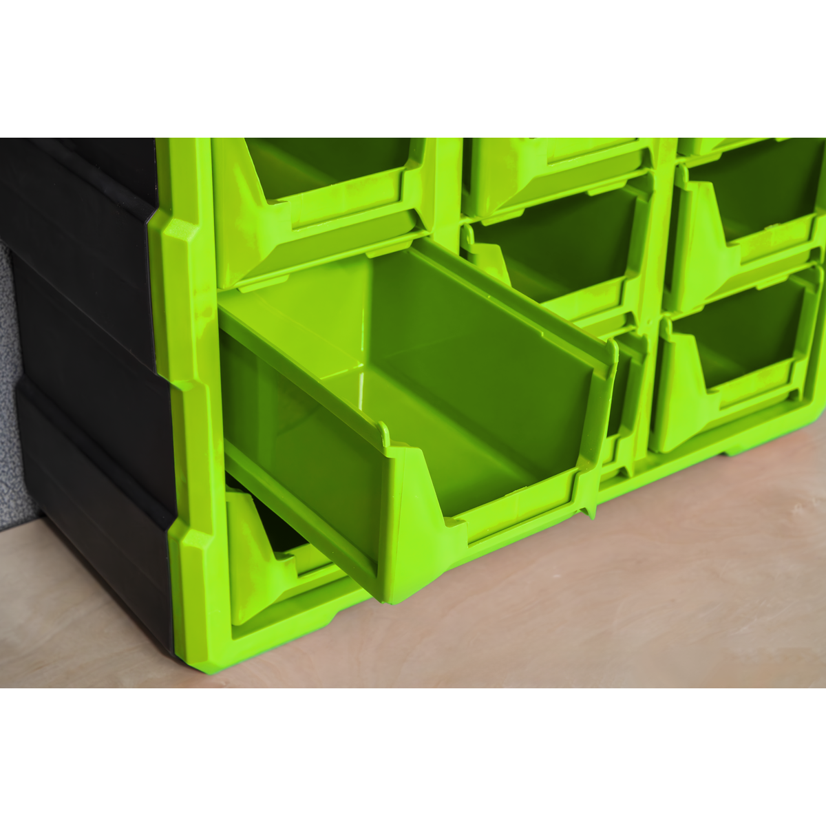 Sealey Cabinet Tool Box Wall Mountable 39 Drawer - Hi-Vis Green/Black APDC39HV