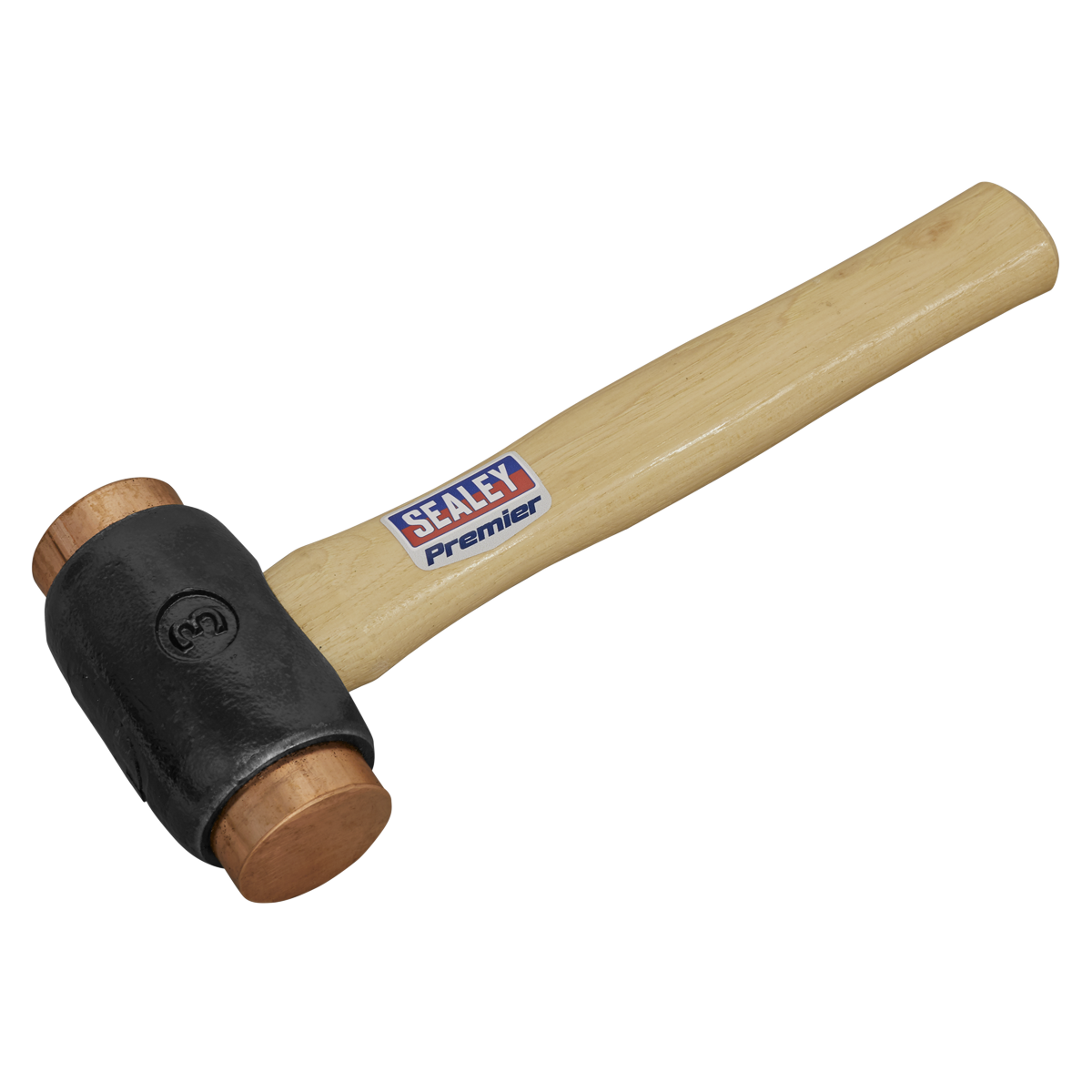 Sealey 4.3lb Copper Faced Hammer Hickory Shaft Professional Use 1.95kg CFH04