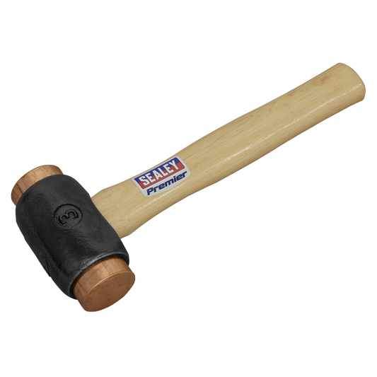 Sealey 4.3lb Copper Faced Hammer Hickory Shaft Professional Use 1.95kg CFH04