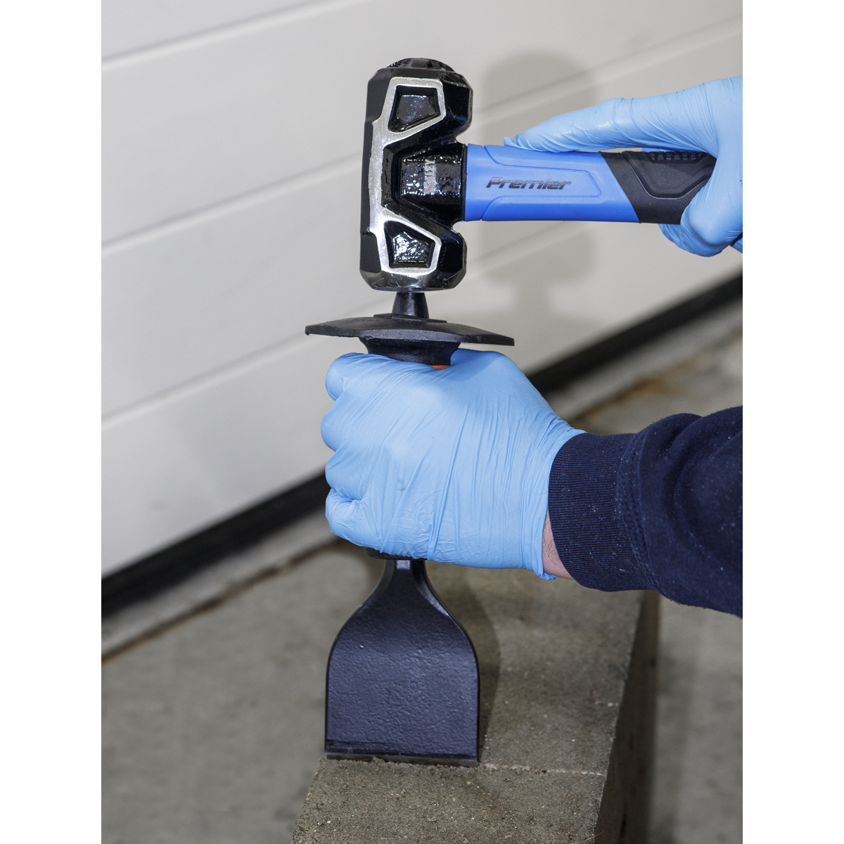 Sealey 75 x 225mm Brick Bolster With Grip Black Powder Coated BS 3066 BB02G