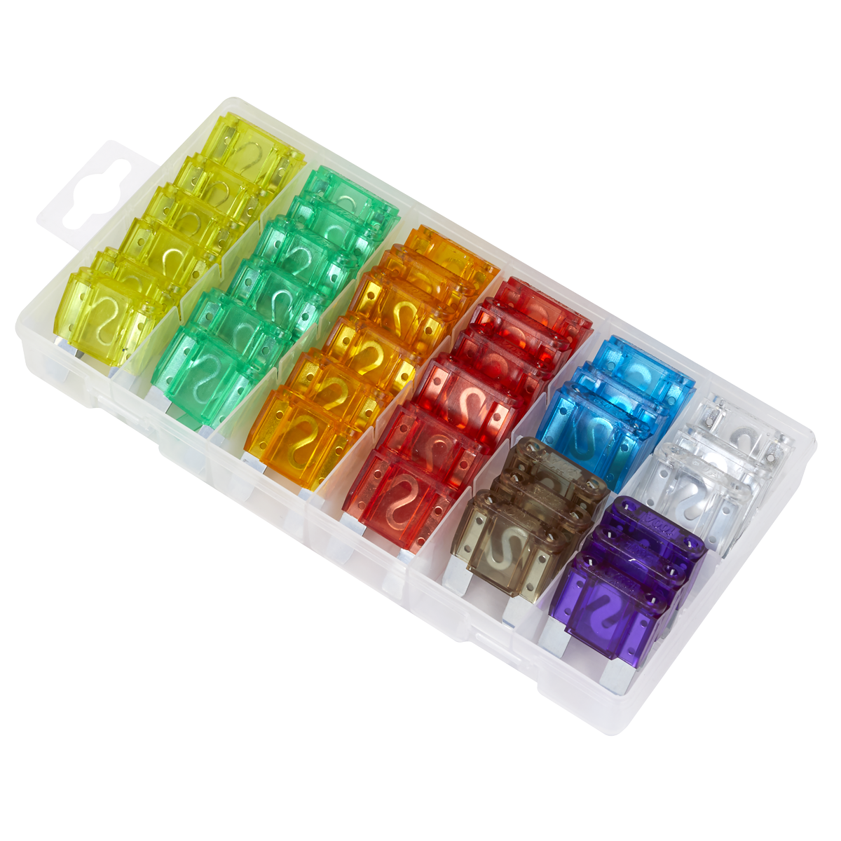 Sealey Automotive MAXI Fuse Blade Assortment In Partitioned Box 36 Pieces BCF36