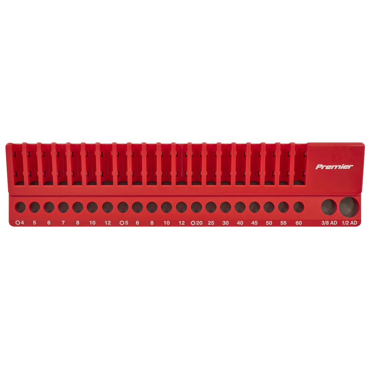 Sealey Bit Holder Magnetic 42 Bit Capacity Professional - Red/Black BH42