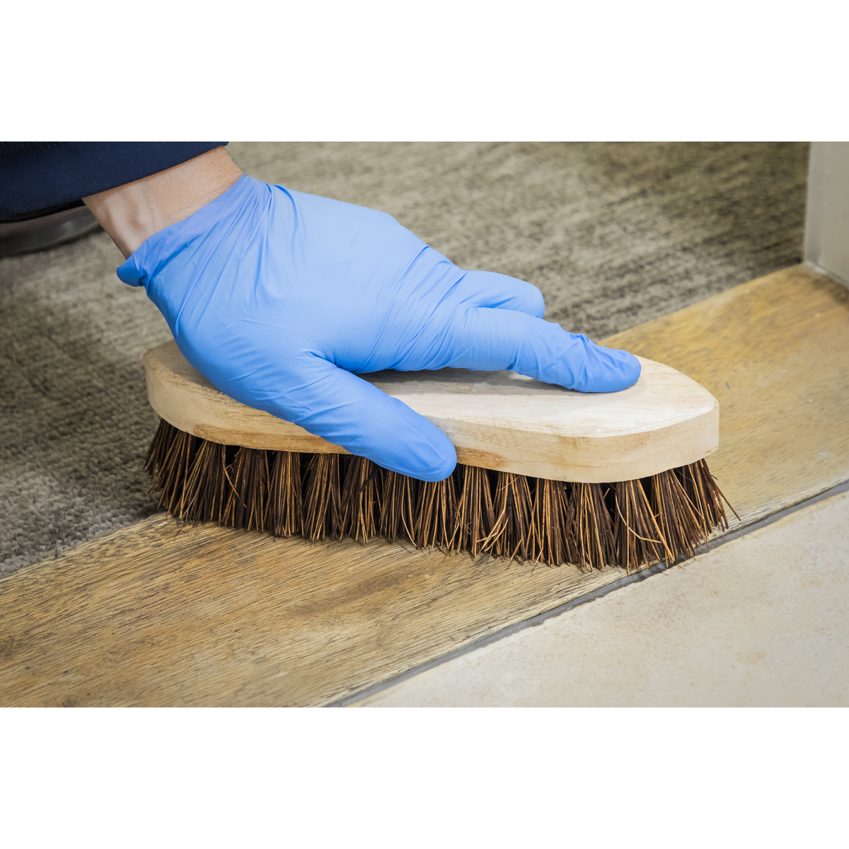 Sealey Scrubbing Brush For Indoor & Outdoor Use Heavy Duty 8" (200mm) BM27