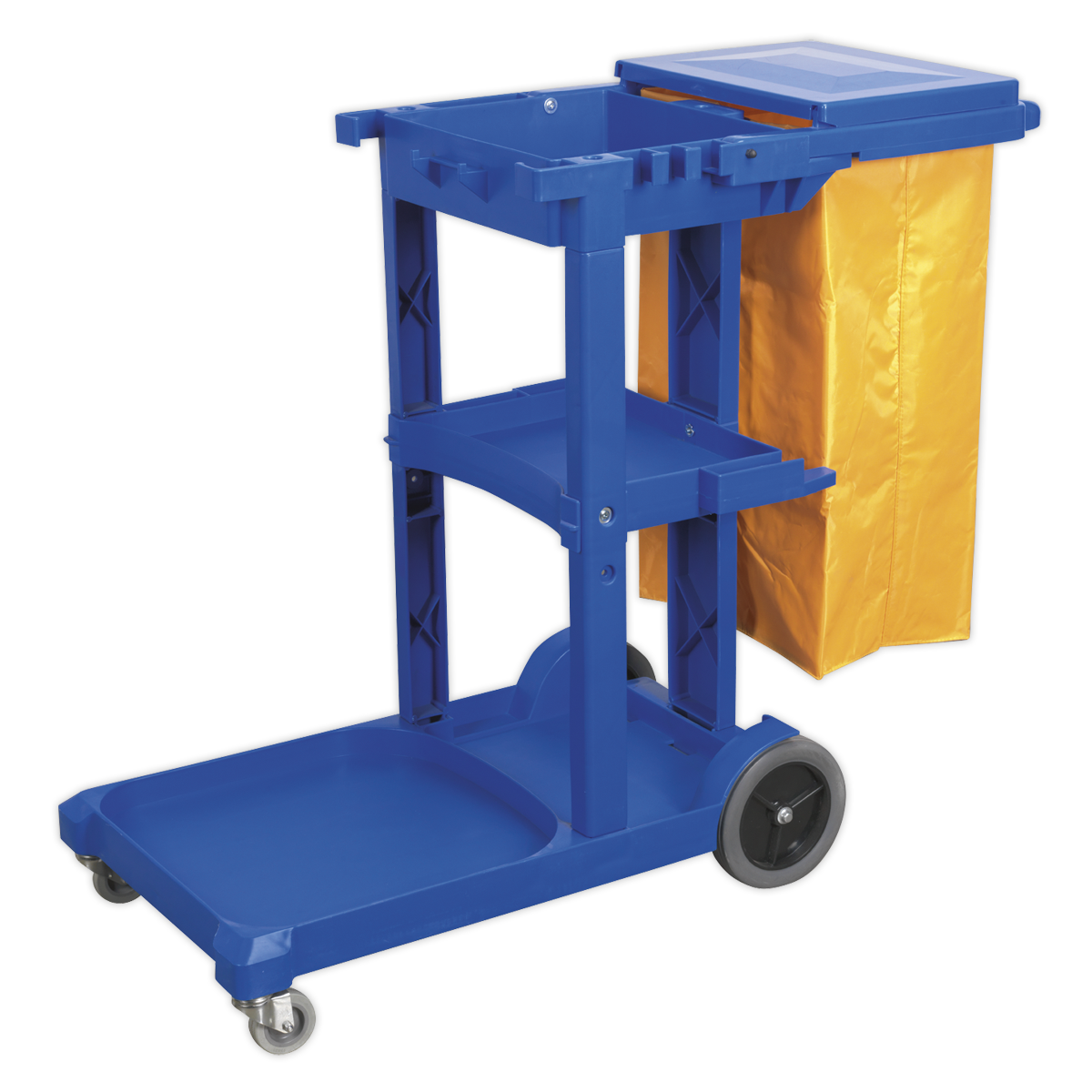 Sealey Janitorial Trolley Robust With Two Castors & Two Rubber Wheels BM30