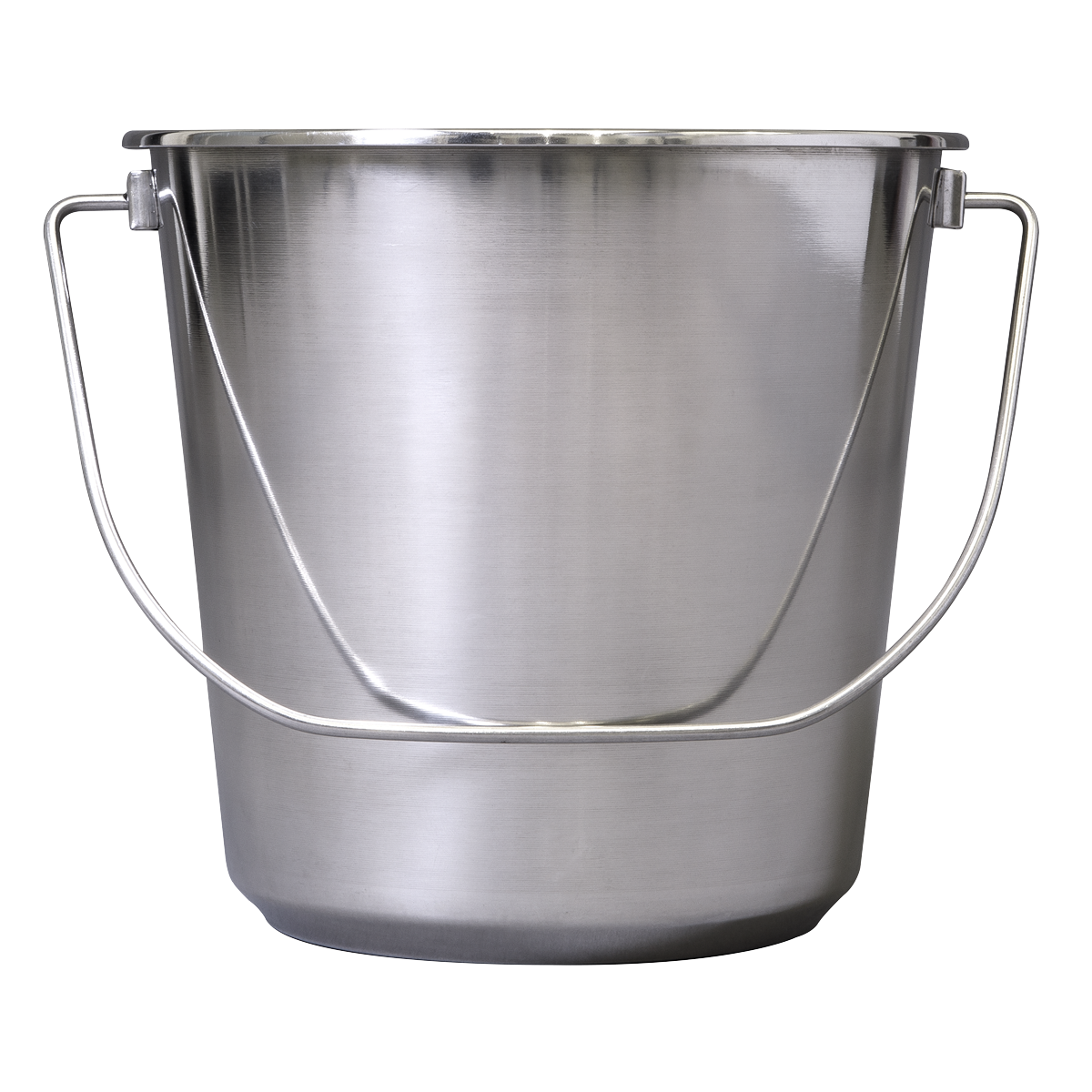 Sealey 12L Heavy Duty Stainless Steel Grade 202 Mop Bucket - Silver BM8L