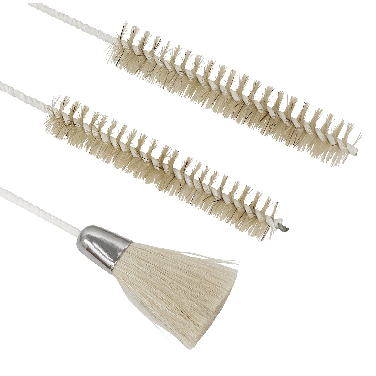 Sealey Spray Gun Cleaning Brush Set For Thinners & Cleaning Solvents 3Pcs BSGC/3