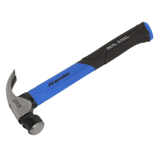 Sealey 16oz 450g Claw Hammer With Fibreglass Shaft Professional Use Tool CLHG16