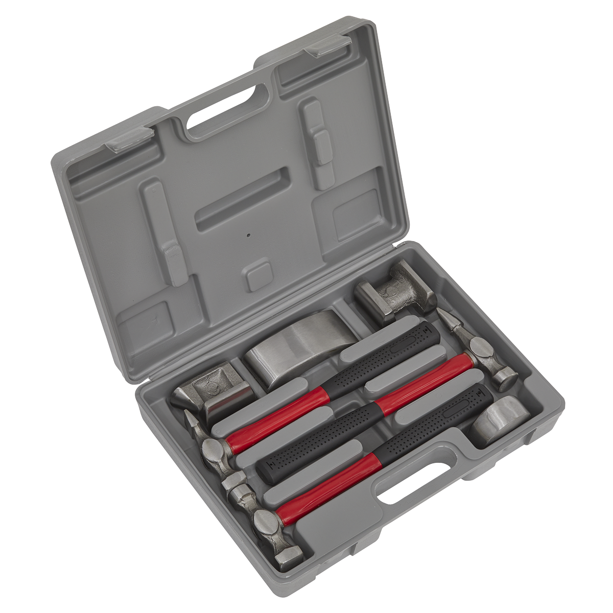 Sealey Drop-Forged Panel Beating Set With Fibreglass Shafts 7 Pieces CB707