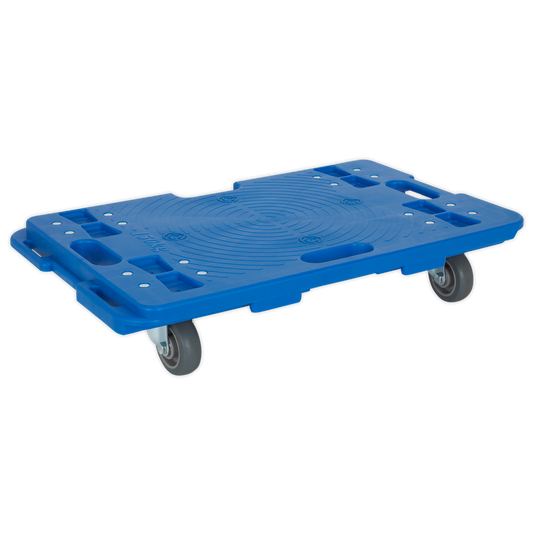 Sealey Interlocking Plastic Dolly Built-In Carry Handles 150kg Capacity CM150