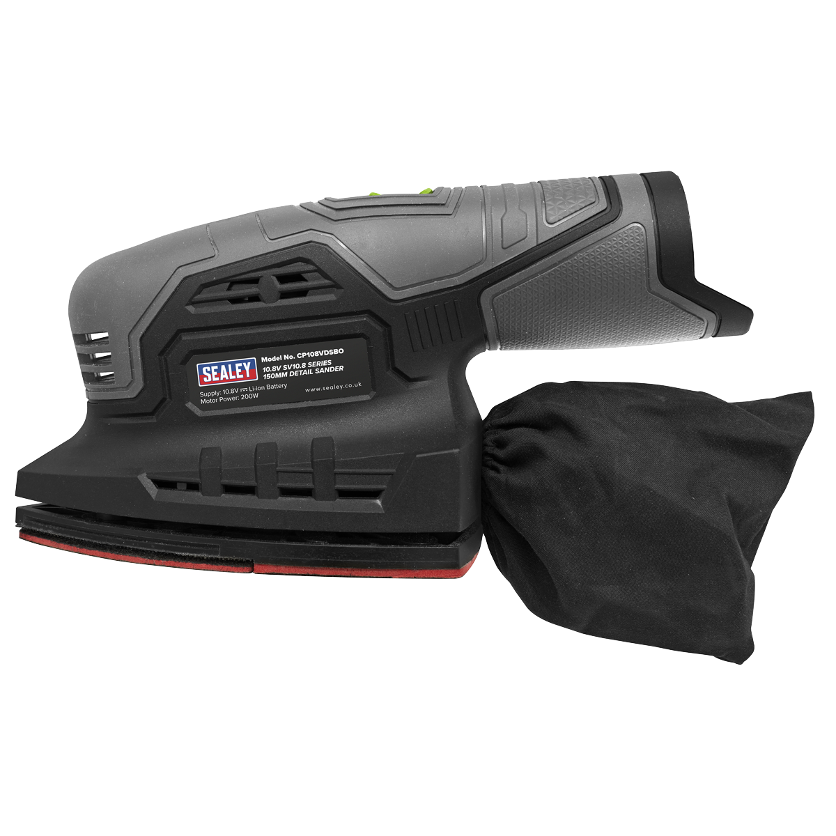 Sealey SV10.8 Cordless 150mm Detail Sander 10.8V With 2Ah Battery & Charger