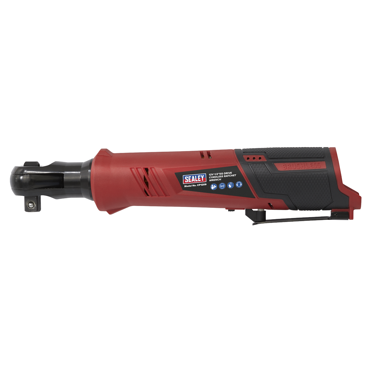 Sealey 12V 1/2" Square Drive Li-Ion Cordless Ratchet Wrench Bare Unit CP1209
