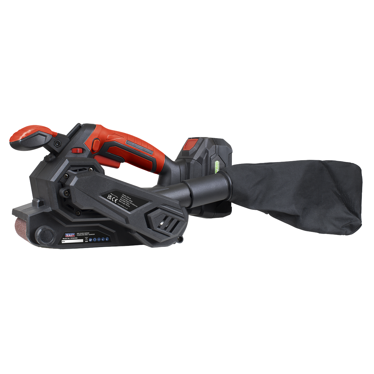 Sealey SV20 Series Cordless Belt Sander 20V 76mm Heavy Duty Body Only CP20VBS
