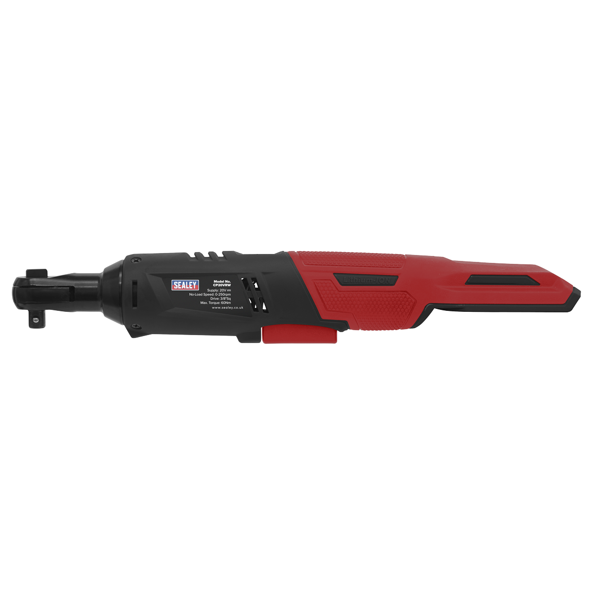Sealey Ratchet Wrench 20V 3/8" Square Drive 60Nm 0-250rpm - Body Only CP20VRW