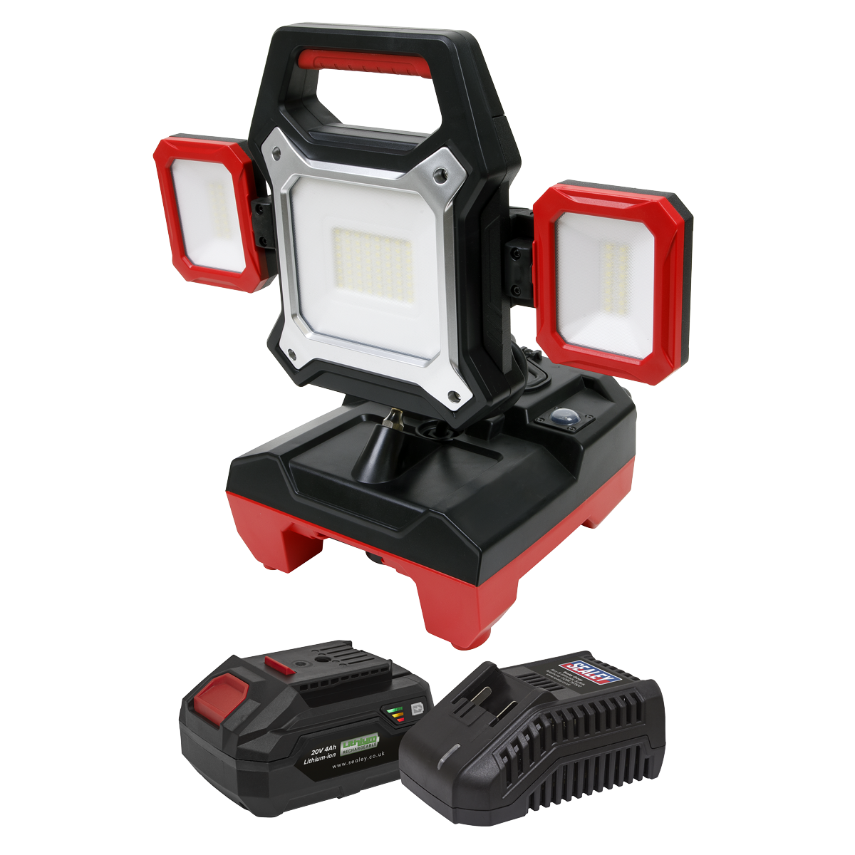 Sealey SV20 Series Worklight Kit 20V 4Ah 2 In 1 SMD LED 4000lm CP20VWLKIT1