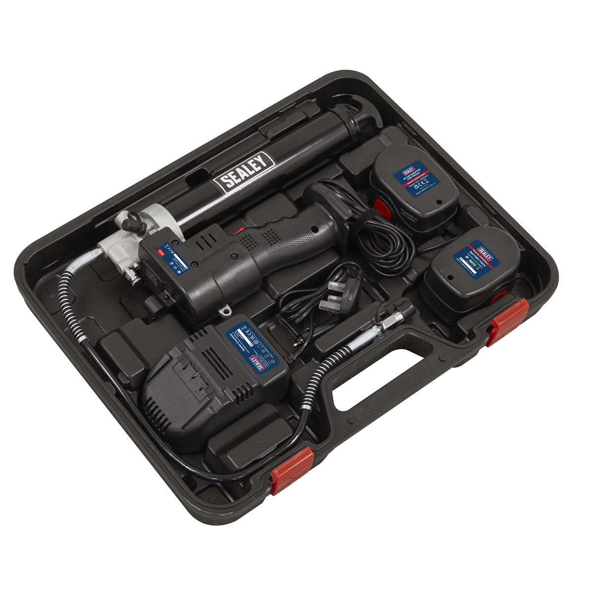 Sealey 12V Cordless Grease Gun With LCD Battery Condition Indicator CPG12V