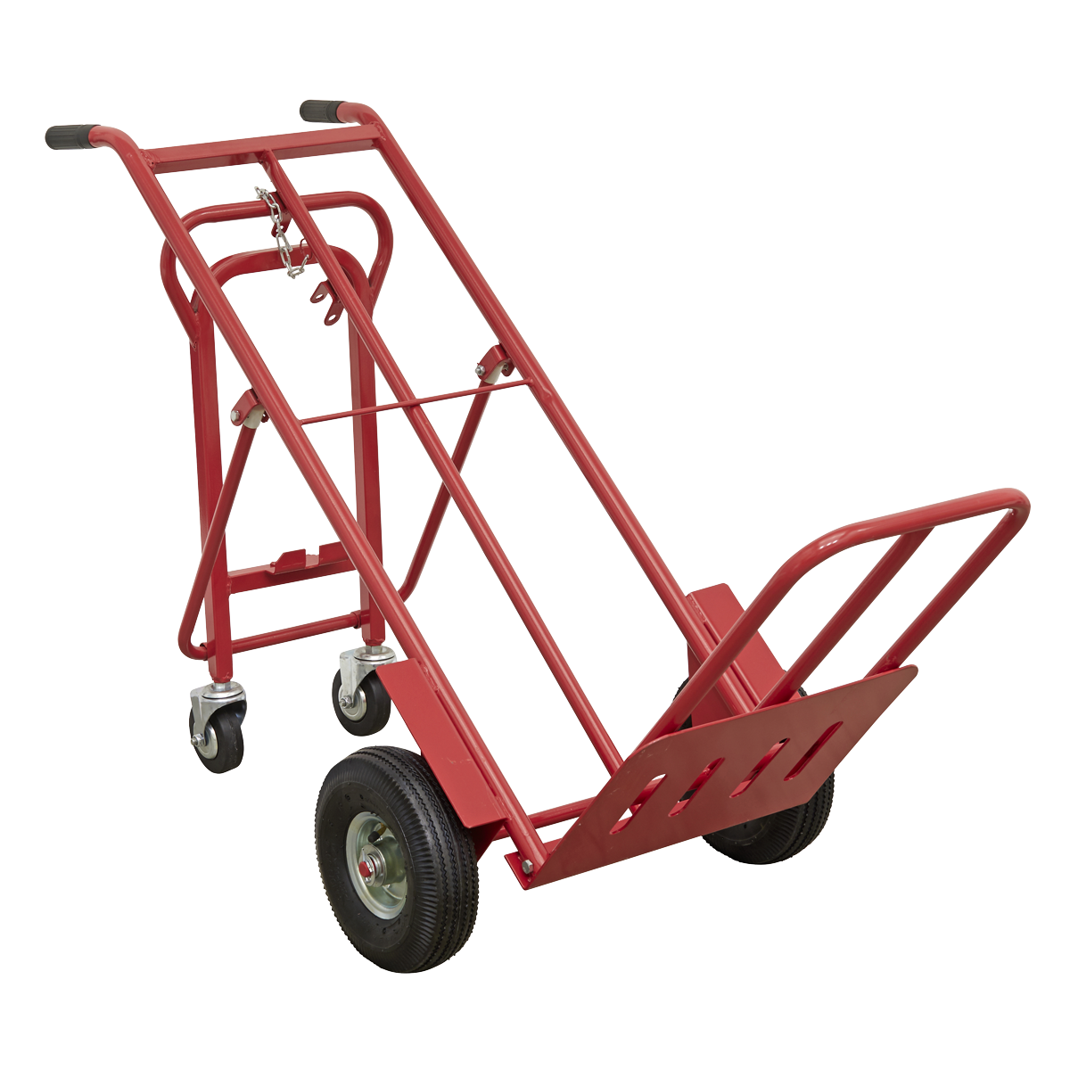 Sealey Sack Truck 3-In-1 With Heavy Duty Pneumatic Tyre 250kg Capacity CST989
