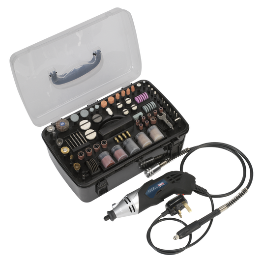 Sealey Multi Purpose Rotary Tool & Engraver Kit 219 Pieces Set 230V 170W E5188