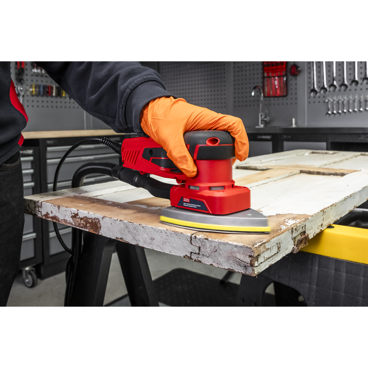 Sealey Variable Speed Brushless Orbital Sander 100mm x 150mm 350W DAS152PS