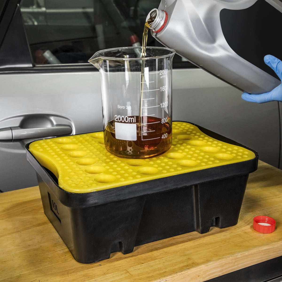 Sealey Spill Tray With Platform High-Density Polyethylene 10L 10 Litres DRP29