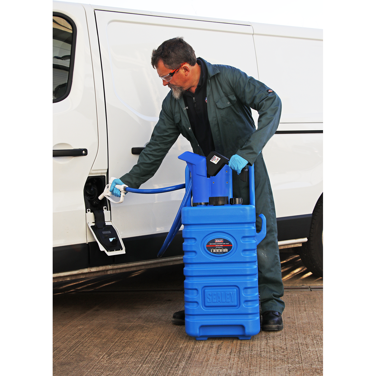 Sealey Mobile Dispensing Tank 55 Litres With AdBlue Pump - Blue DT55BCOMBO1