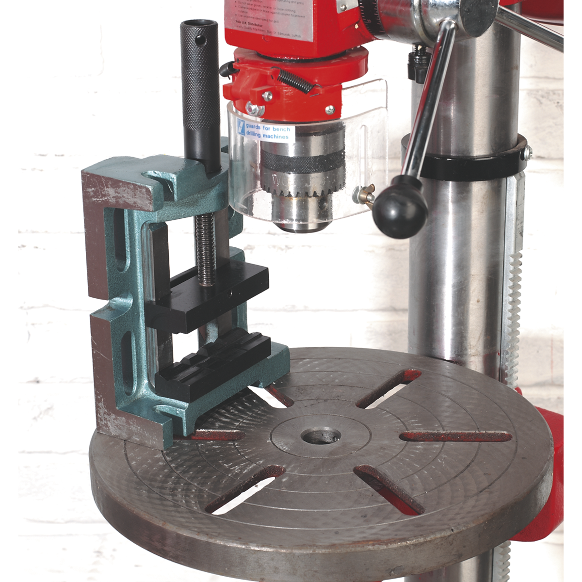 Sealey Drill Vice 100mm 3-Way Mounting, On Side, End Or Base - Grey DV3D