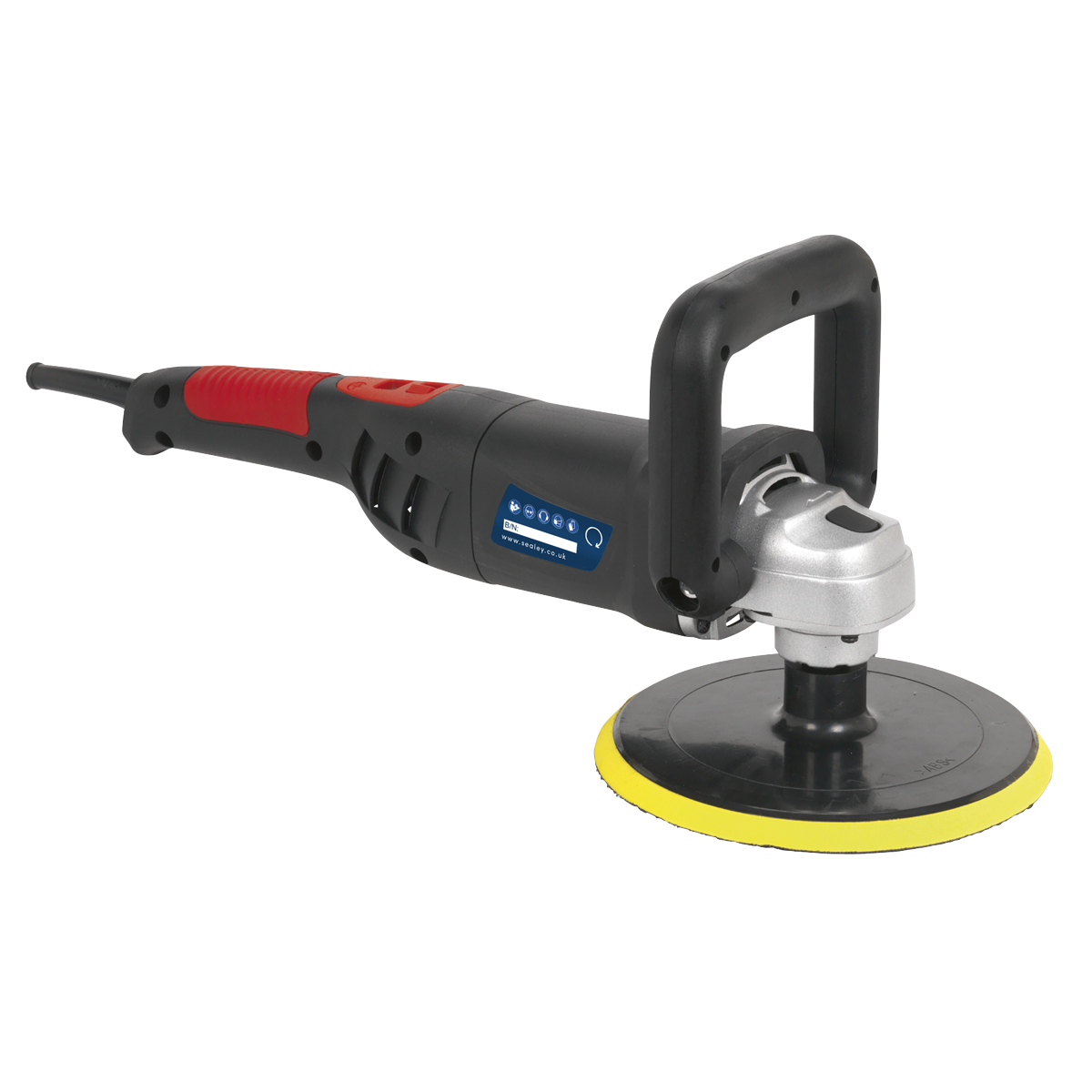 Sealey Polisher Digital 180mm 1100W/230V Lightweight 2m Mains Cable ER1700PD