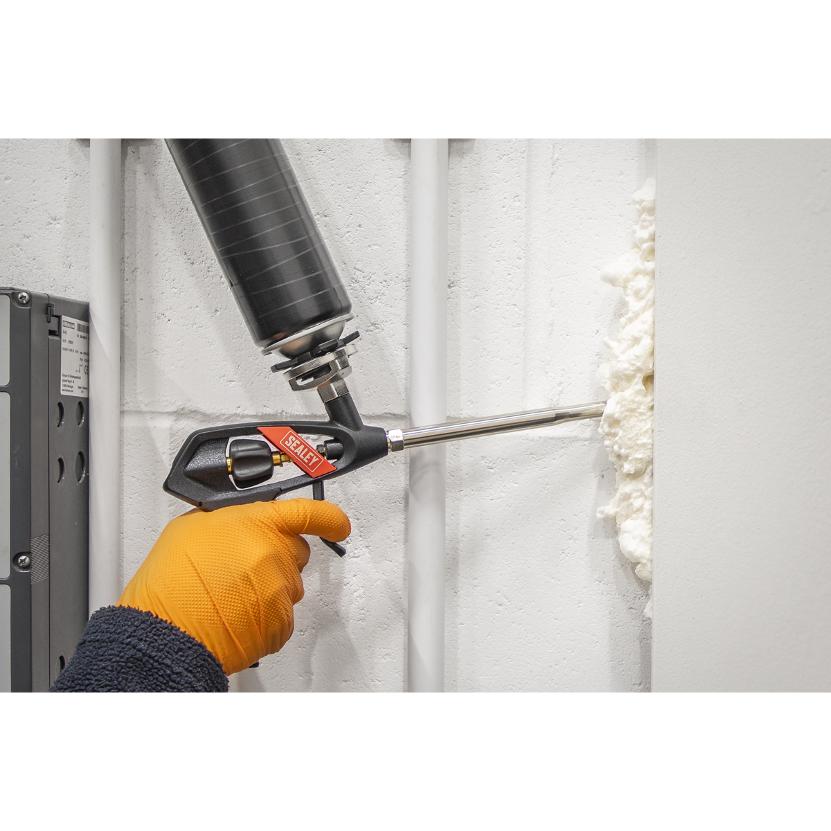 Sealey Foam Gun For Expanding Foam Cartridges Adjustable Flow Control FG001