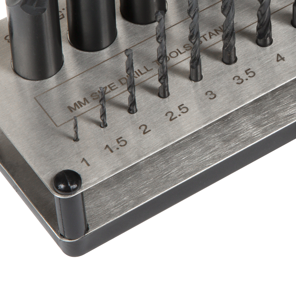 Sealey Drill Bit Stand 1-13mm Diameter Organiser Durable Numbered Slots GDH77