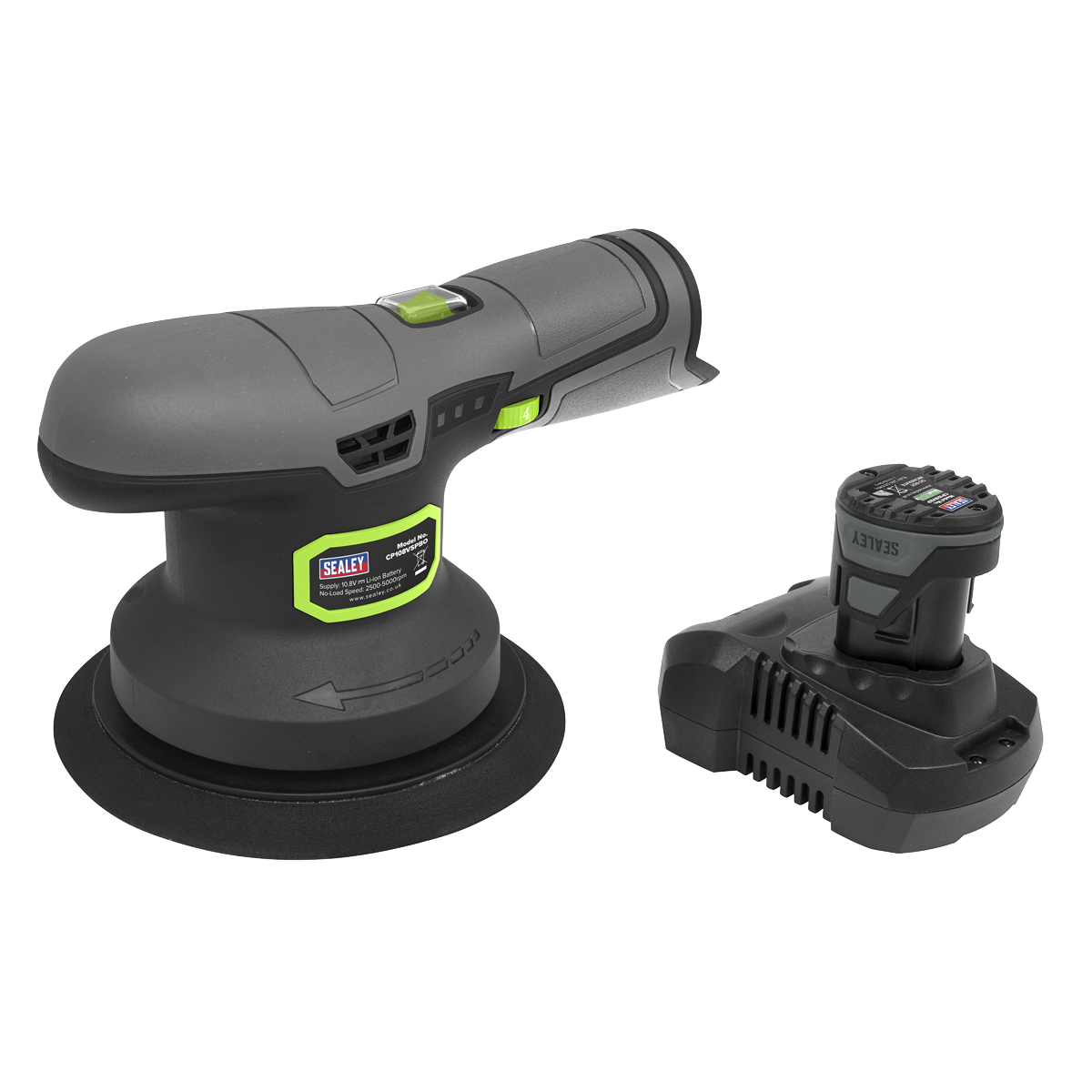 Sealey Dual Action Sander Polisher Kit 10.8V SV10.8 Series 150mm CP108VSP