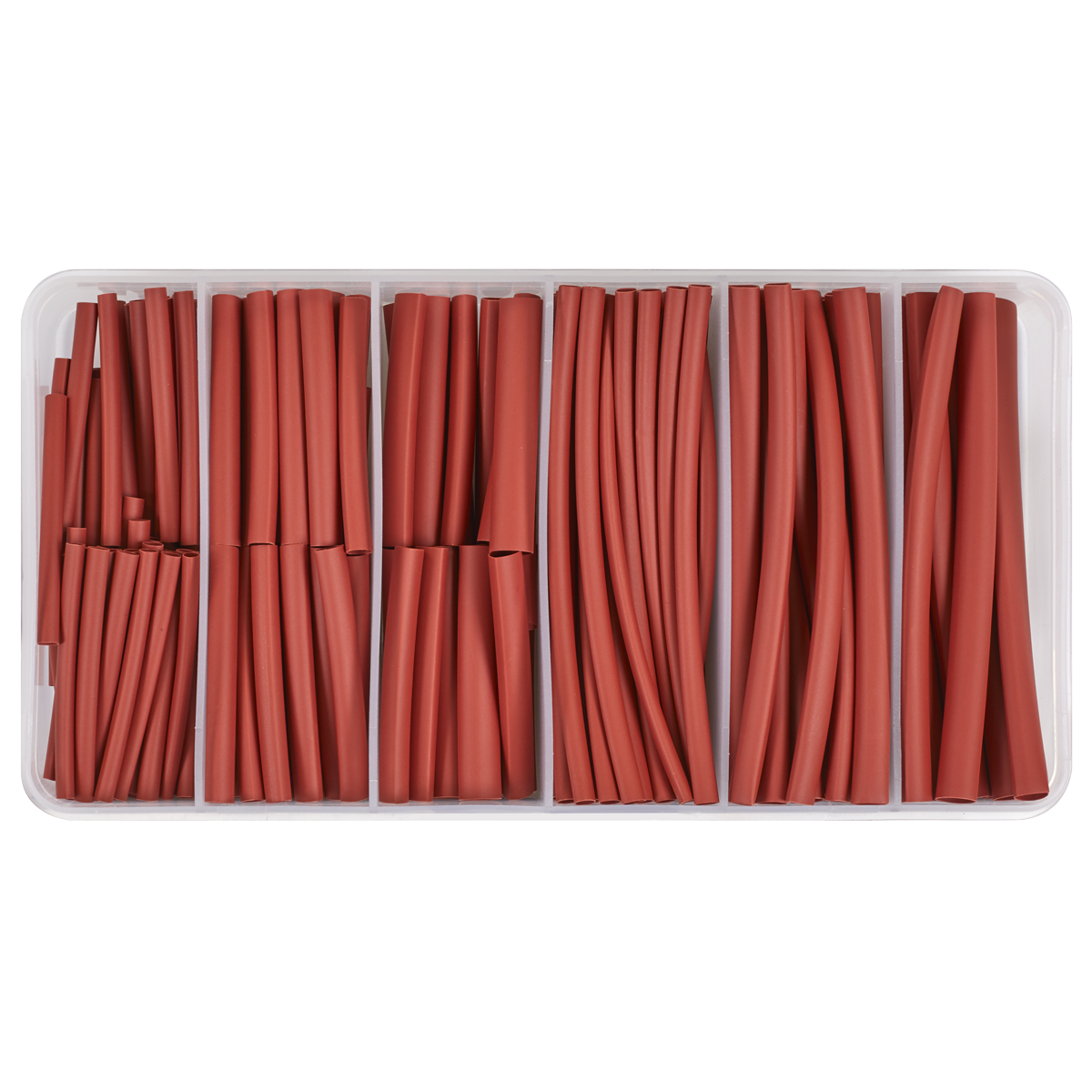 Sealey Heat Shrink Tubing Assortment 180 Pieces 50mm & 100mm Red HST501R