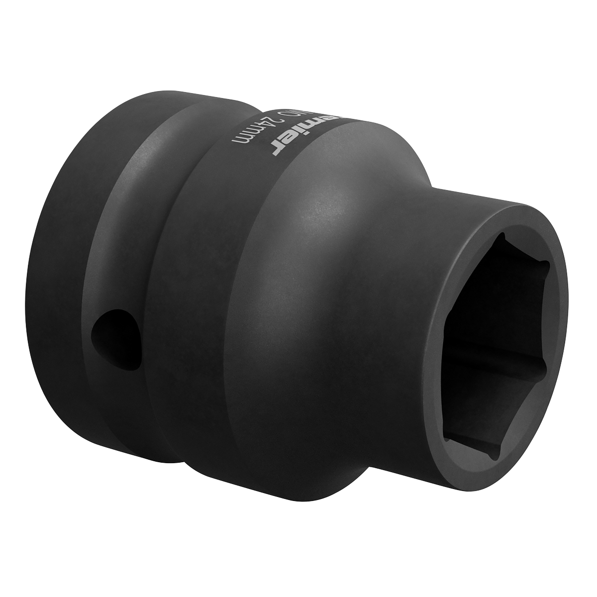 Sealey Impact Socket Tool 24mm 1" Square Drive ‎Corrosion Resistant Black IS124