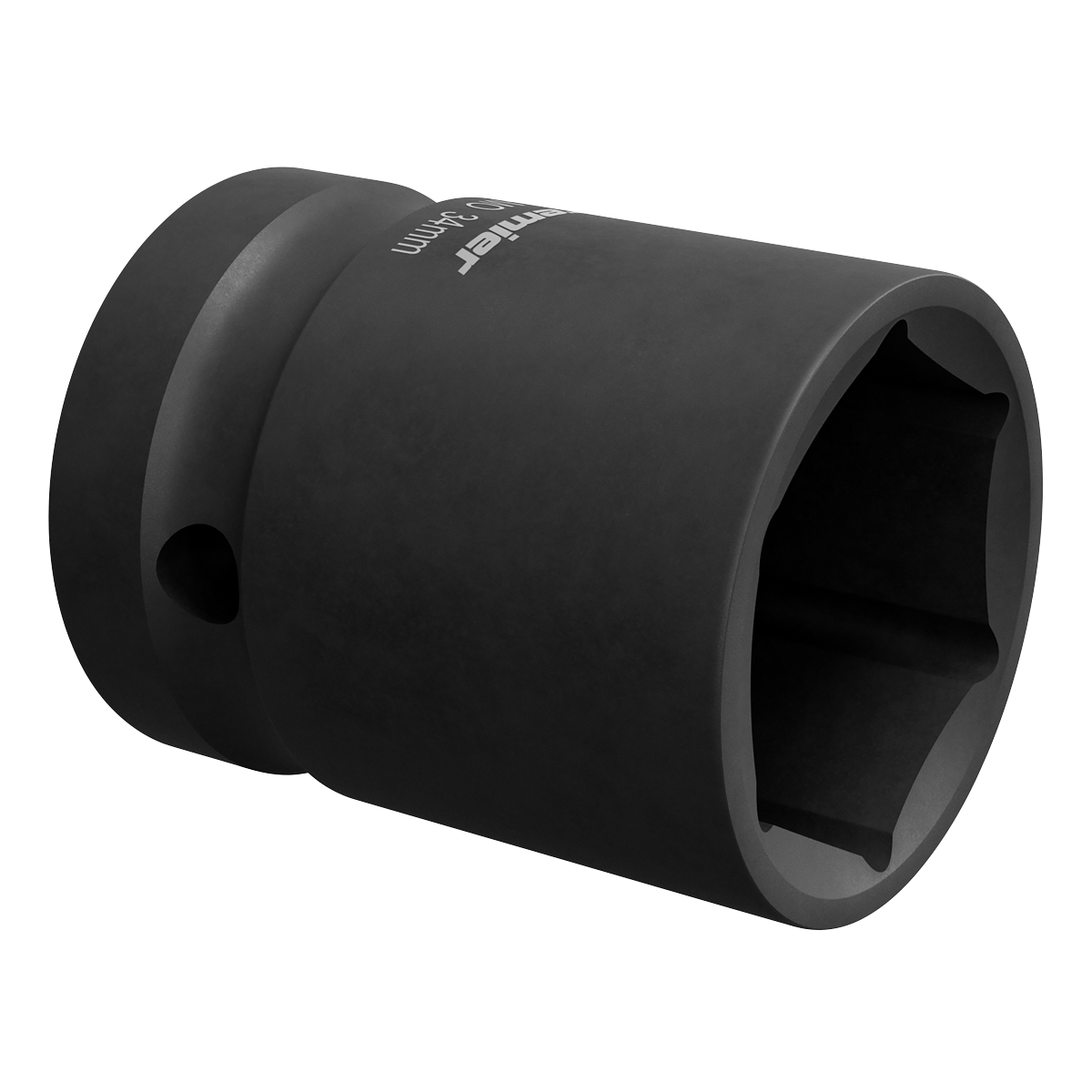 Sealey 34mm 1" Square Drive Impact Socket Tool ‎Corrosion Resistant Black IS134