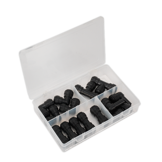 Sealey Speedfit Coupling Assortment 15 Pieces 12mm Metric - Black AB071JG