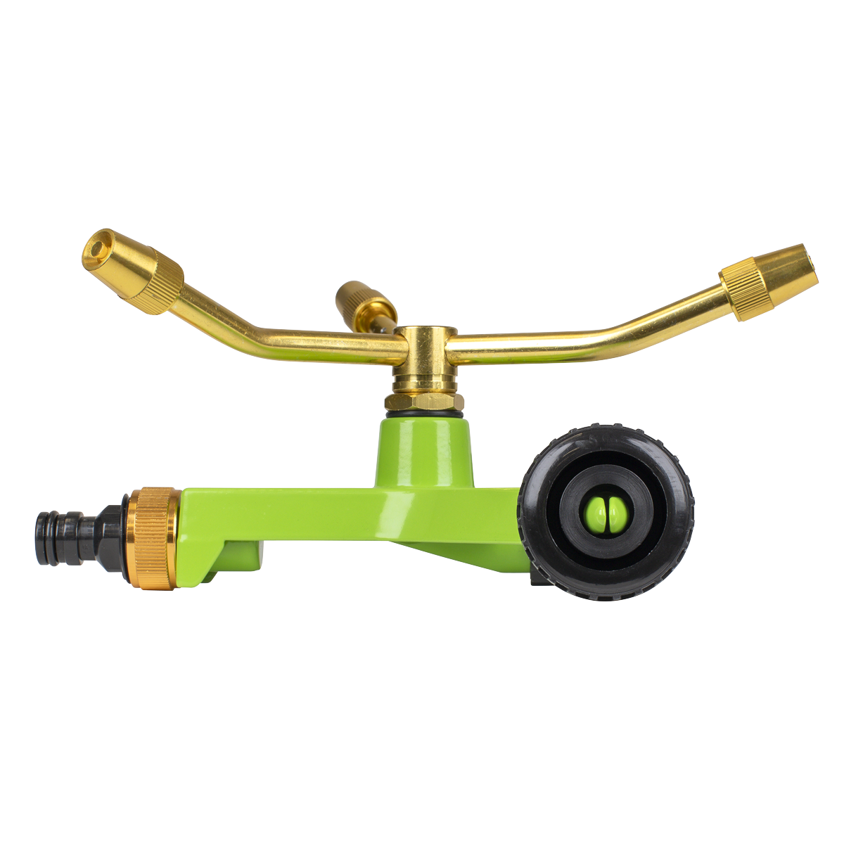 Sealey 3-Arm Brass Sprinkler Ø10m Maximum With Metal Wheeled Base JS2032
