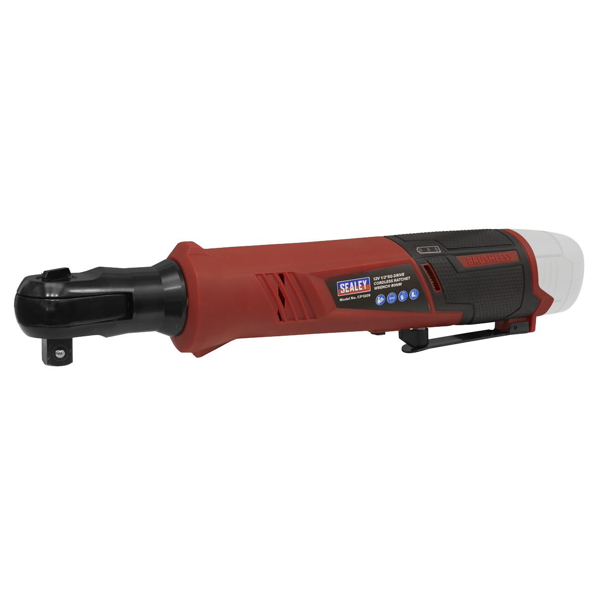 Sealey 12V 1/2" Square Drive Li-Ion Cordless Ratchet Wrench Bare Unit CP1209